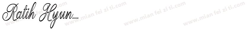 Ratih Hyun字体转换